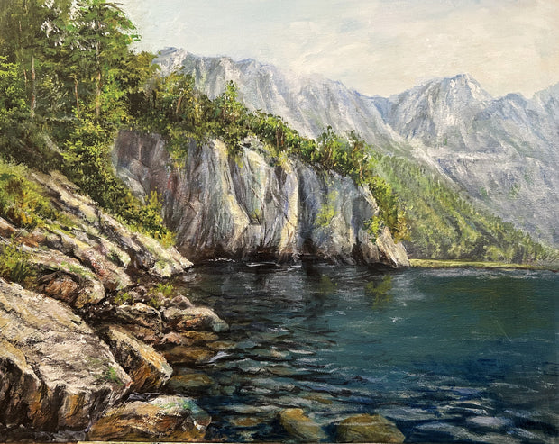 Brilliant Display of a Coastal Mountain Scene