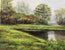 Lush Green Landscape Painting