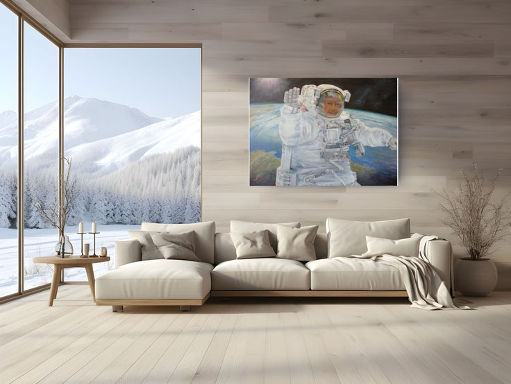 Painted Astronaut In Space