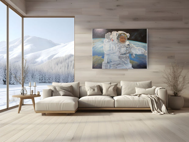 Painted Astronaut In Space